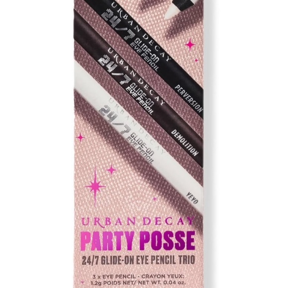 NWT Urban Decay Party Posse 24/7 Glide On Eye Pencil Trio 1.2g each - Picture 1 of 3